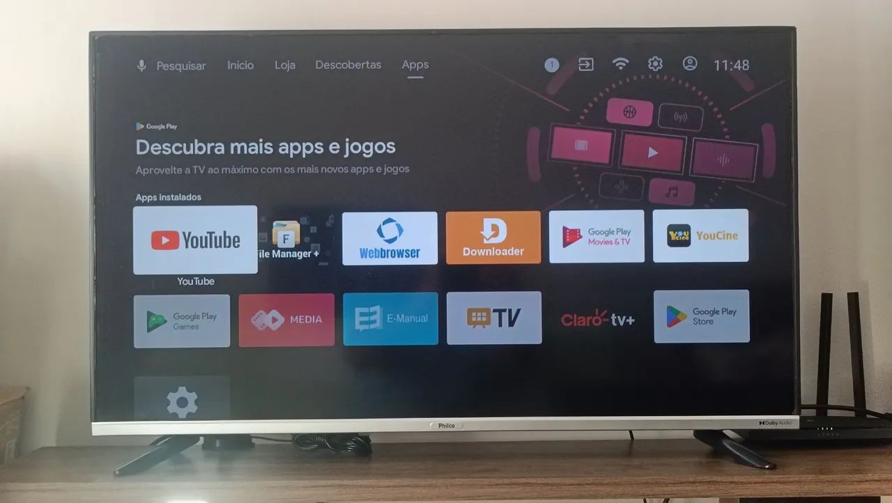 Somente venda smart TV Android 40 polegadas Philco - Foto 2