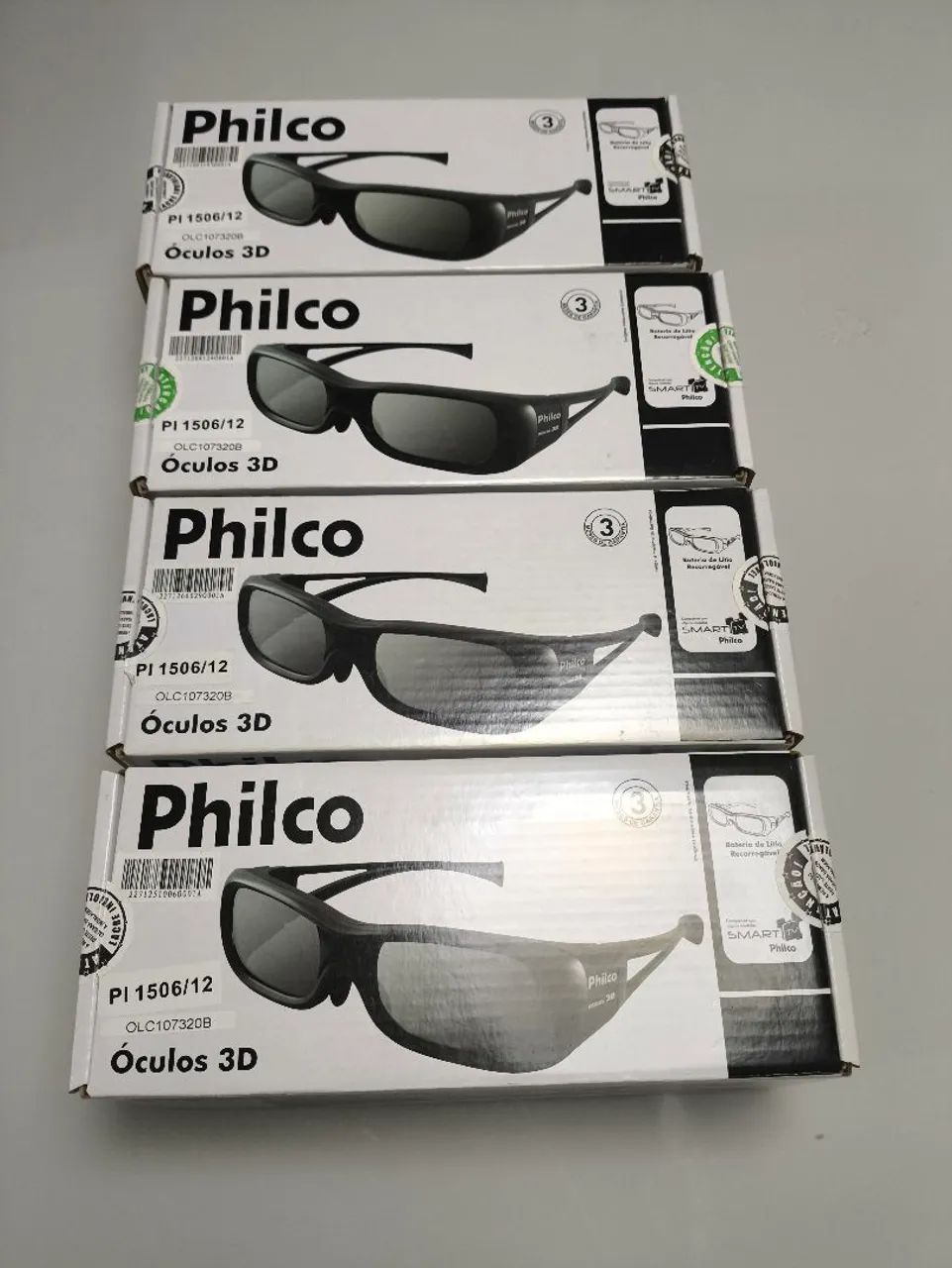 Óculos 3D Ativo Philco PI 1506/12 Recarregável - Novos na Caixa - Foto 2