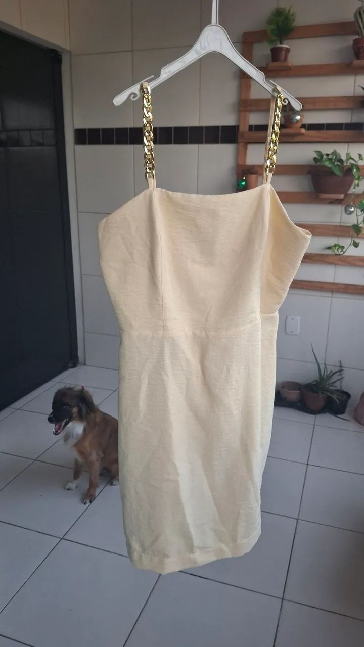 Vestido curto amarelo - Foto 2