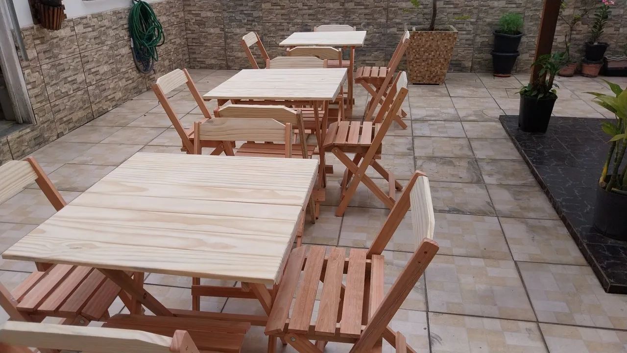 Jogos de mesa dobráveis para bares e restaurantes  - Foto 2