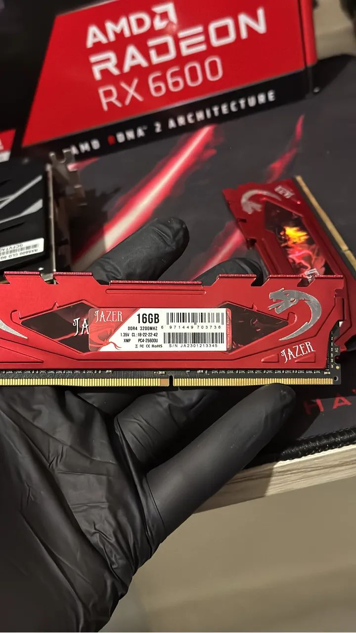Memória RAM 32gb DDR4 3200 mhz Jazer