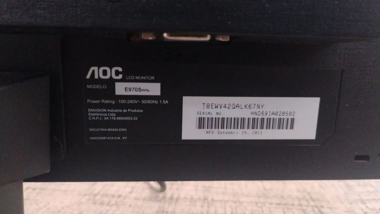 Monitor de Vídeo AOC E970SWNL - Foto 4