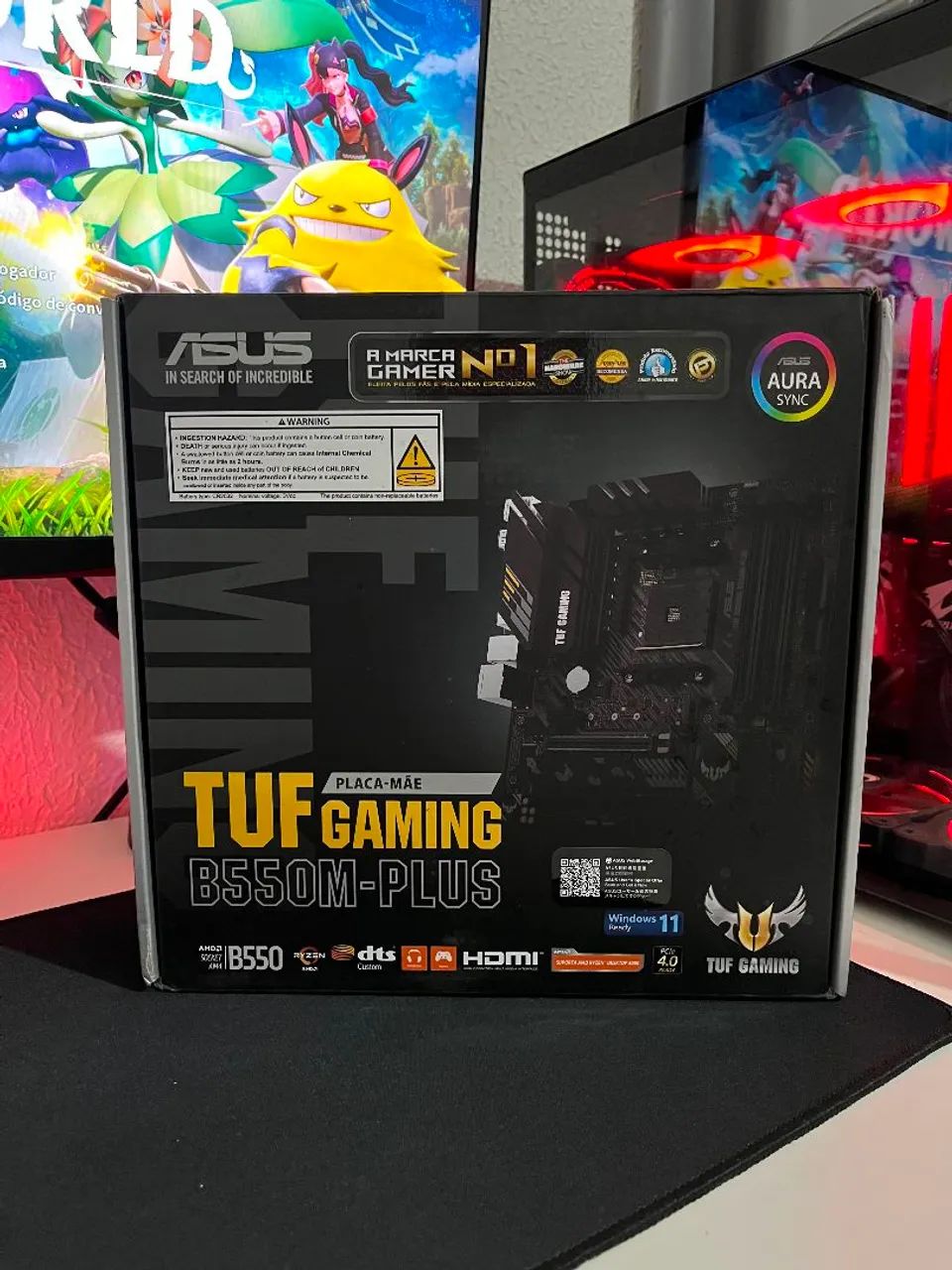 Placa-mãe ASUS TUF Gaming B550M-Plus - Nova e Lacrada