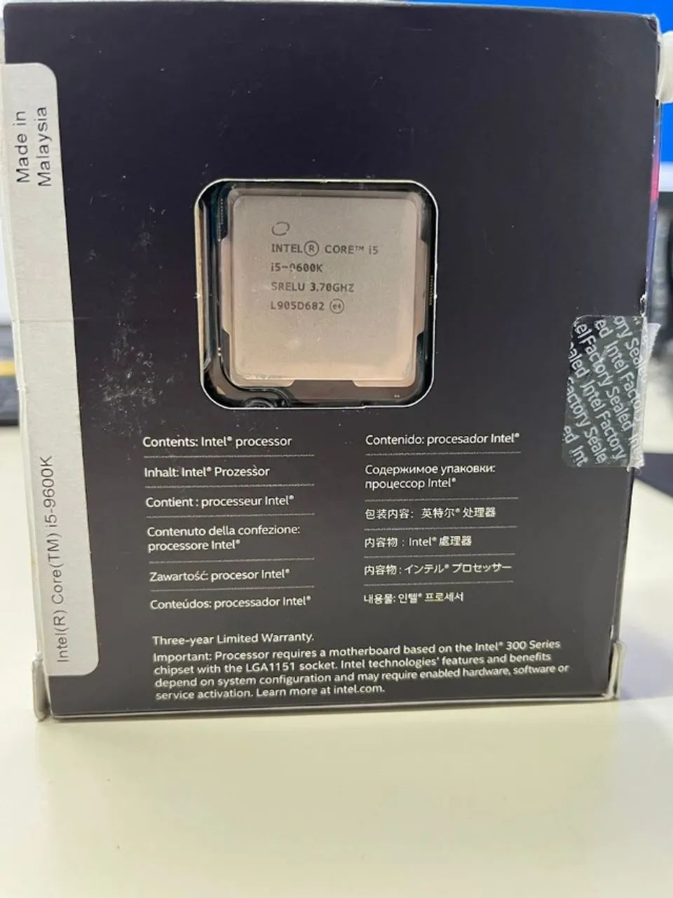 Processador Intel Core i5 9600K - 9ª Geração - Foto 3
