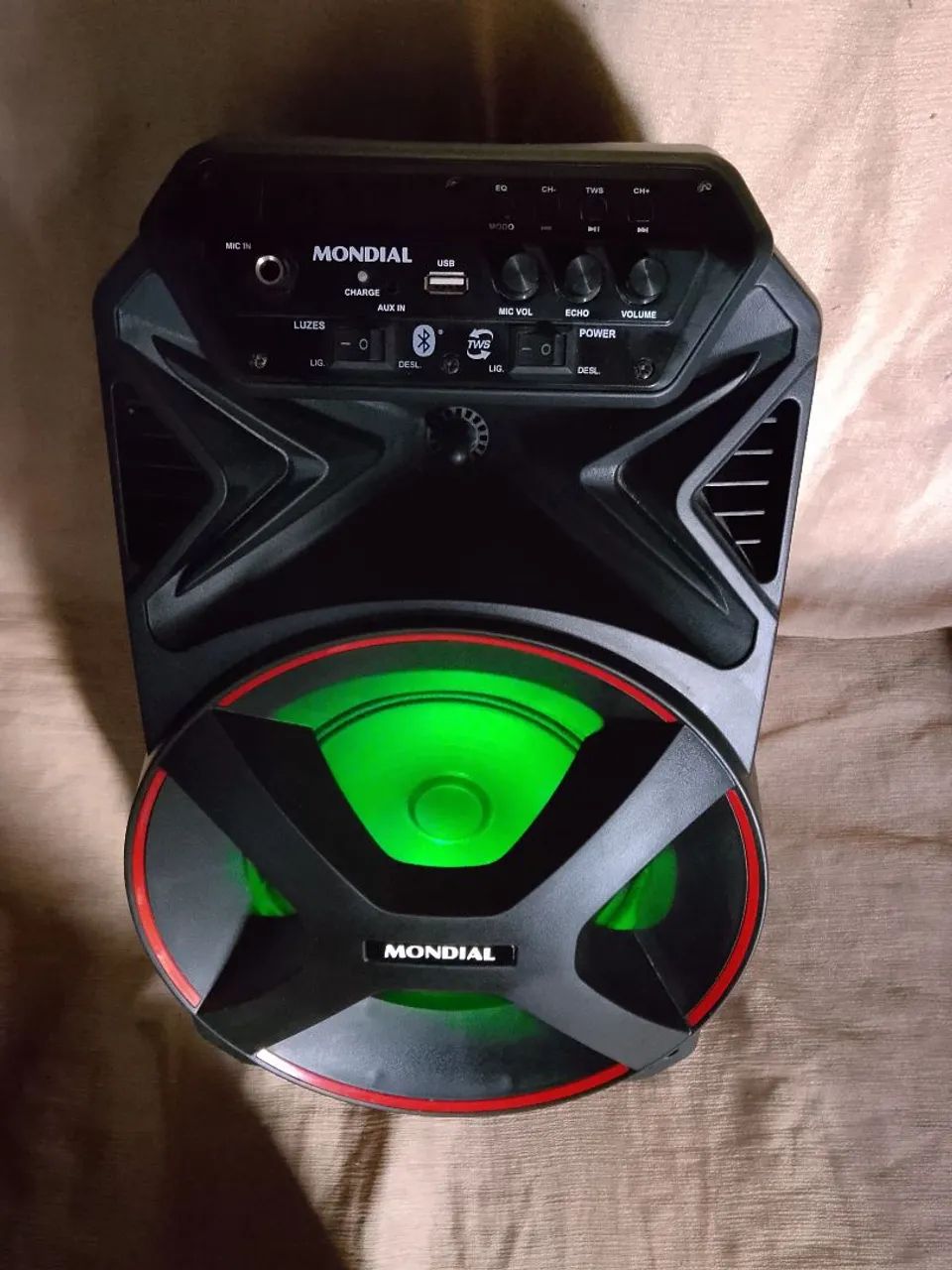 Caixa de Som Mondial Bluetooth TWS com USB e Entrada para Microfone - Foto 2
