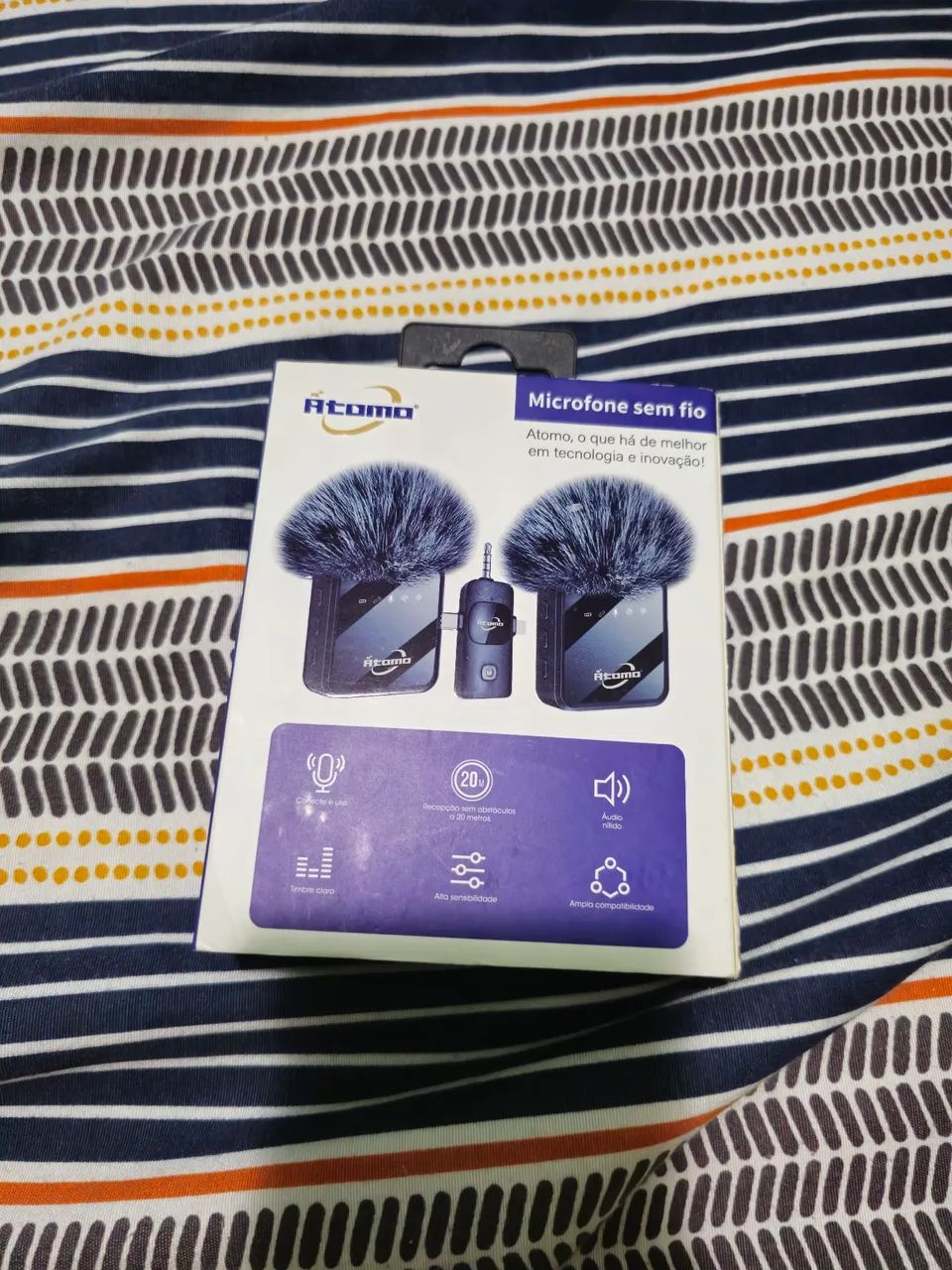 MICROFONE SEM FIO ÁTOMO PERFEITO PRA GRAVAÇÃO!