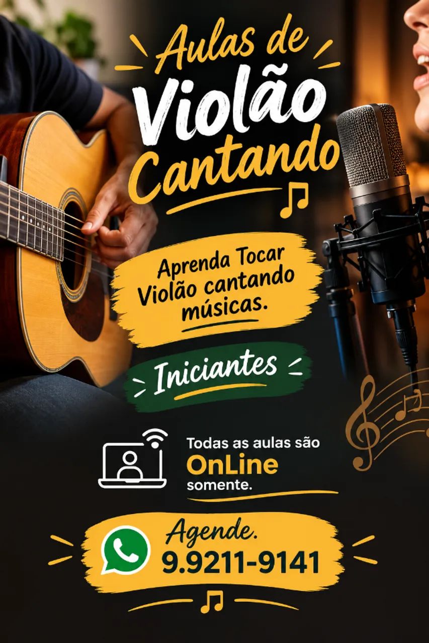 Aprenda a Tocar Violão Online Cantando Músicas