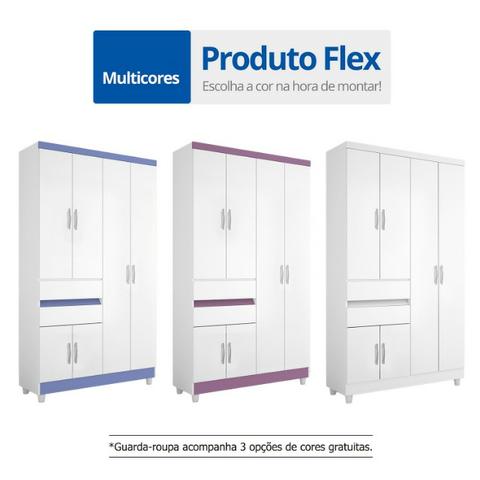 Guarda-Roupa Araplac 1160 6 Portas 2 Gavetas Flex *