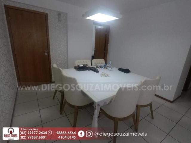 Apartamento para venda em maceió, farol, 3 dormitórios, 1 suíte, 1 banheiro, 2 vagas - Foto 6