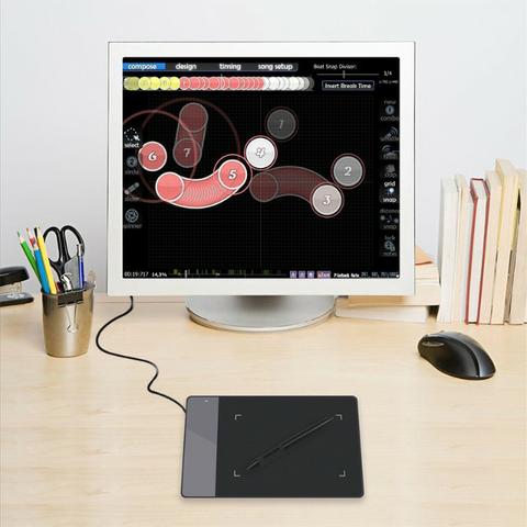 Mesa Digitalizadora Huion 420 Black + Luva+ Pilha +10 Pontas - Foto 3