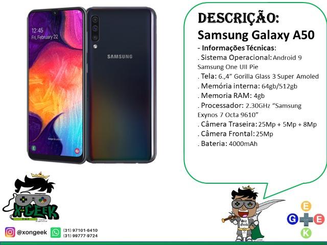 Samsung Galaxy A50 - Lacrado com 6 meses de Garantia! - Foto 3