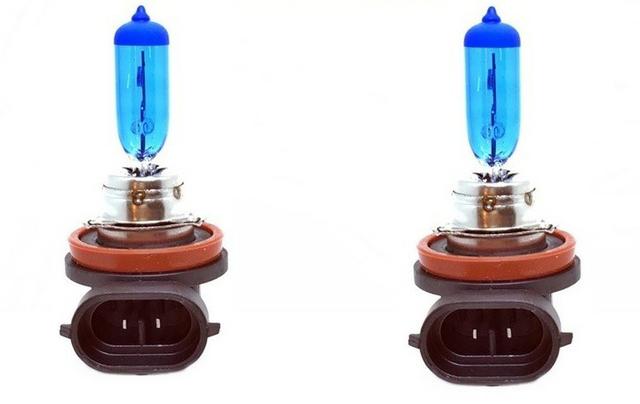 Par Lampada Super Branca H8 8500K 12V 35W - Foto 2