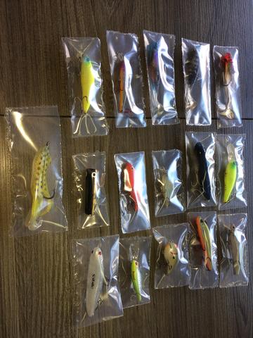 16 iscas artificiais , rapala , marine spor