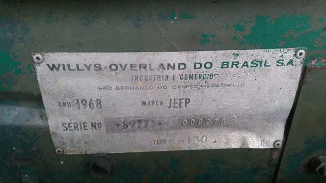 Vendo F75 Willys 1968 4x4 mecânica original 6cc gasolina gnv - Foto 5