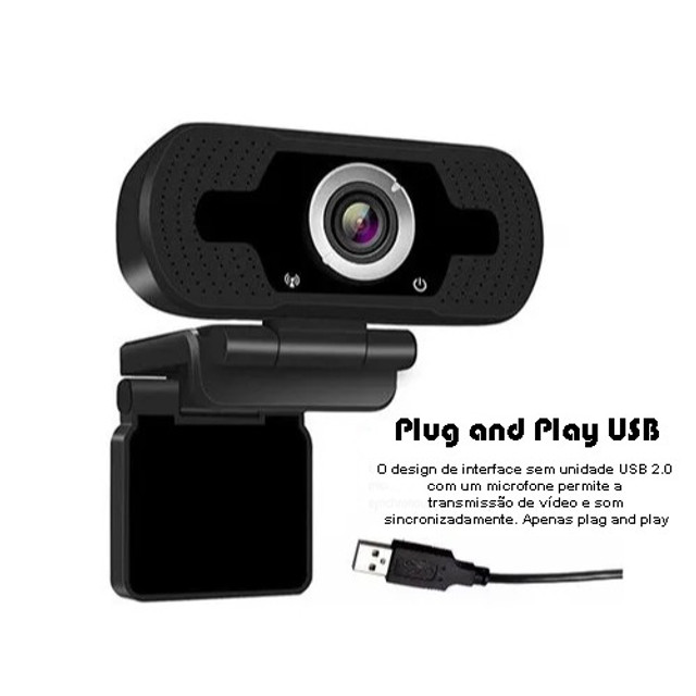 Webcam Full Hd 1080p Com Microfone Usb - Foto 2