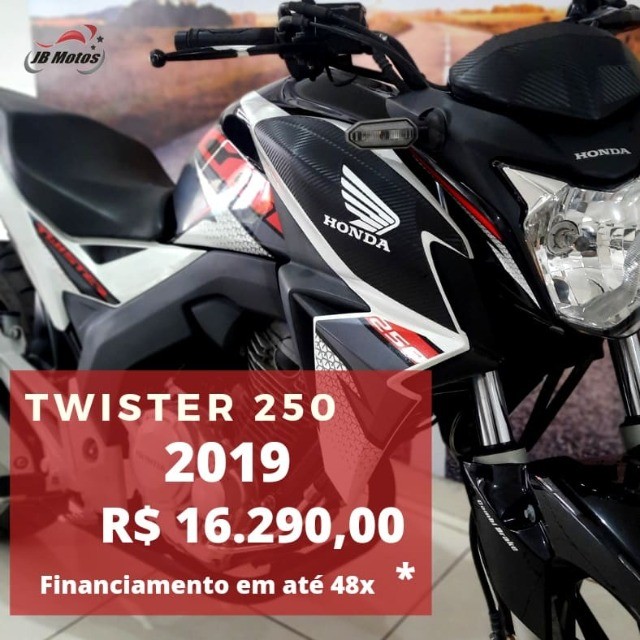 JB-HONDA CB TWISTER 250CC 2019 ENT. + 24X DE R$ 700,30 NO CARTÃO DE CRÉDITO.