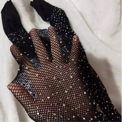 Meia calça arrastão com strass  - Foto 3