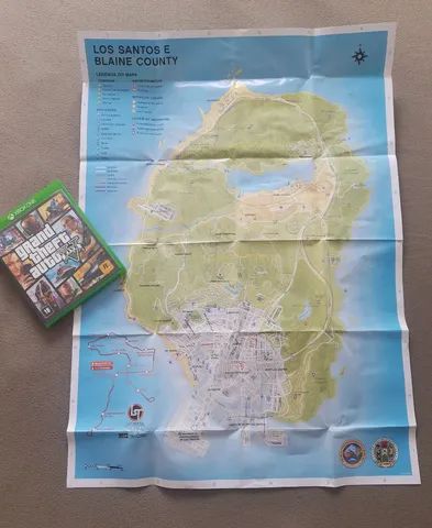 Mapa Gta 5 Ps3 Los Santos Original Grand Theft Auto V