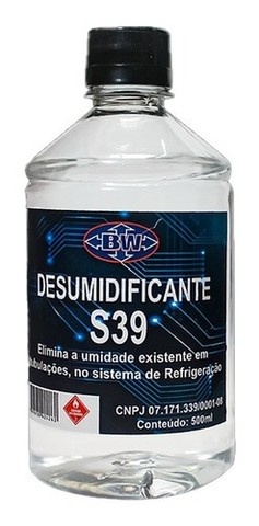 Desumificante Sistemas De Refrigeração 500ml S39 / Brasweld