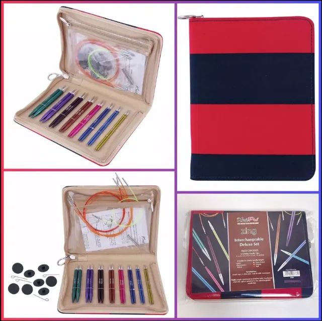 Kit Agulha Tricô Circular Intercambiável Zing Knit Pro - Foto 3