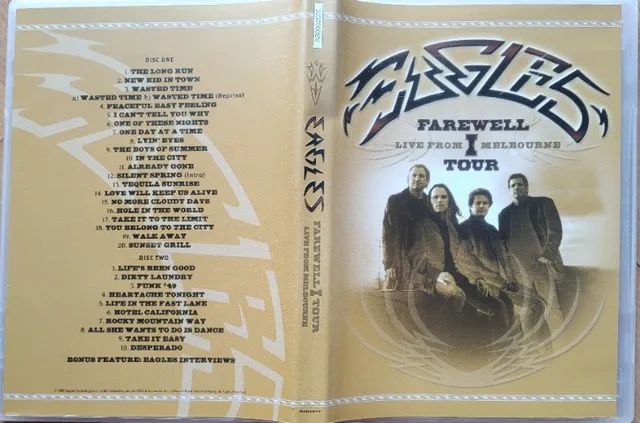 Eagles Farewell Live From Melbourne Tour 2 Dvd's + Luva usado - Foto 3