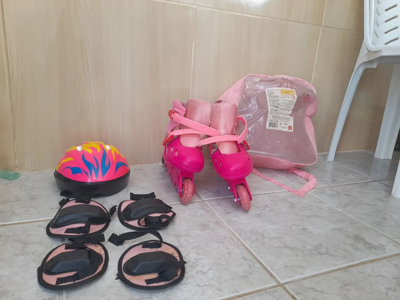 Patins Rosa Seminovo | Infantil