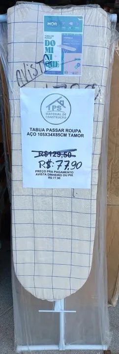 tabua de passar roupa aço 105x35x85cm t mor