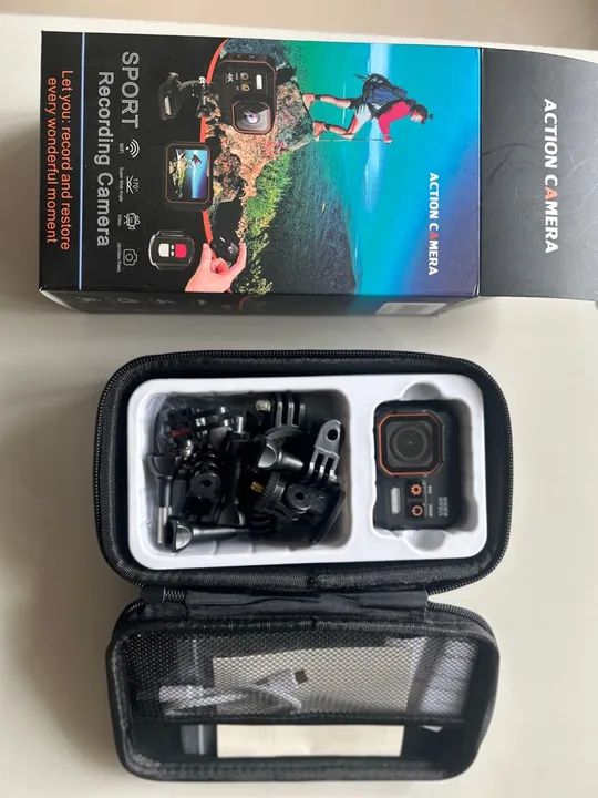 Câmera de Ação Esportiva 4K com Acessórios - Foto 3