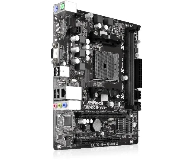 Placa Mãe ASRock  FM2A55M-VG3+ com espelho - Foto 4