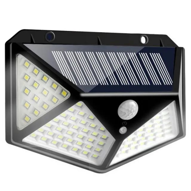 Luminária Led Arandela Solar 100 Led com Sensor de Presença