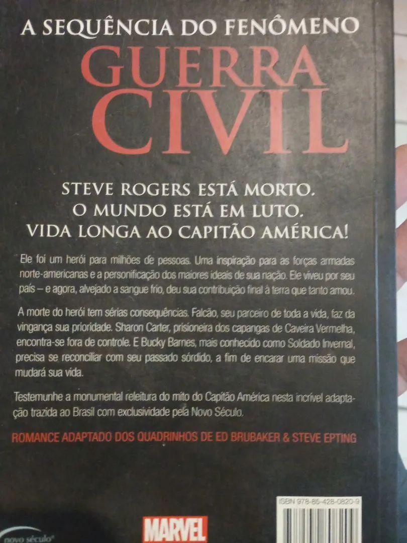 Livros Guerra Civil e A Morte do Capitão América- Marvel - Foto 3