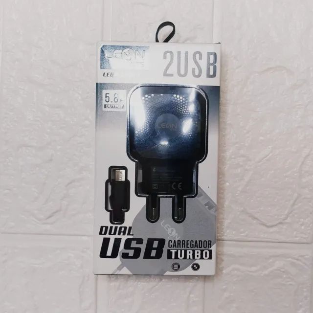 Carregador Turbo Dual Usb 5.8a Leon Tipo C - Foto 3