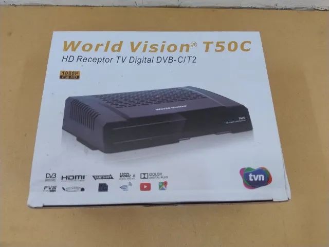 Lote com 360 Unidades Receptor de TV World Vision T50C Novo