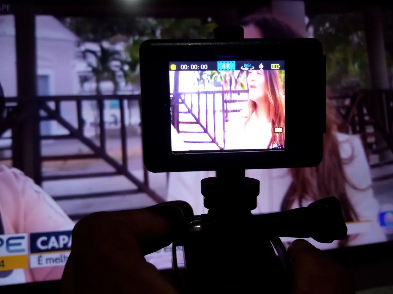 Câmera de Ação black 4 k a prova d'água 