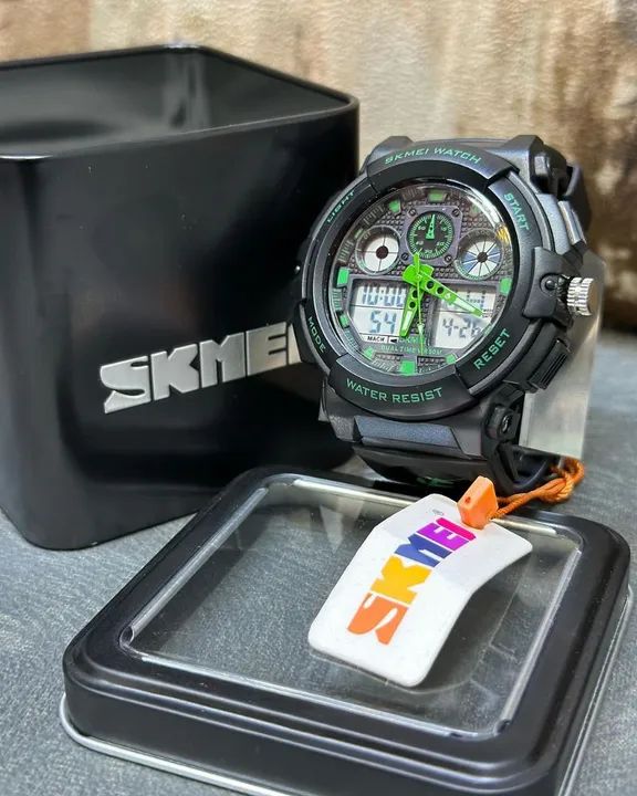 RELÓGIO ORIGINAL SKMEI DUAL TIME - Foto 3