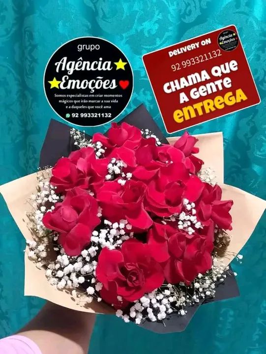 Cesta é buquê de flores 