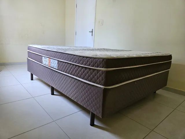 Cama Box de Casal Biflex Ilhéus com Molas Ensacadas 24cmx138mx188m - Marrom/ - Foto 2