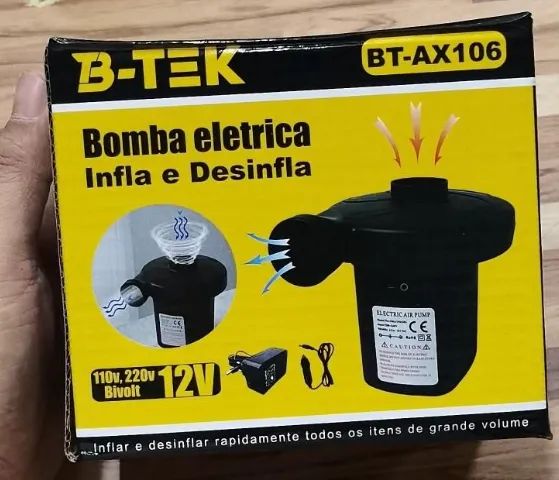 Bomba de Inflar e Esvaziar Elétrica BT-AX106 Eficiência e Versatilidade para Infláveis  - Foto 3