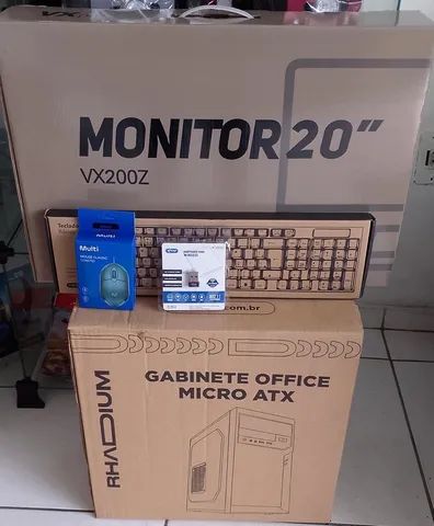 Kit pc completo para escritório mercadinhos i3 4g ssd 128