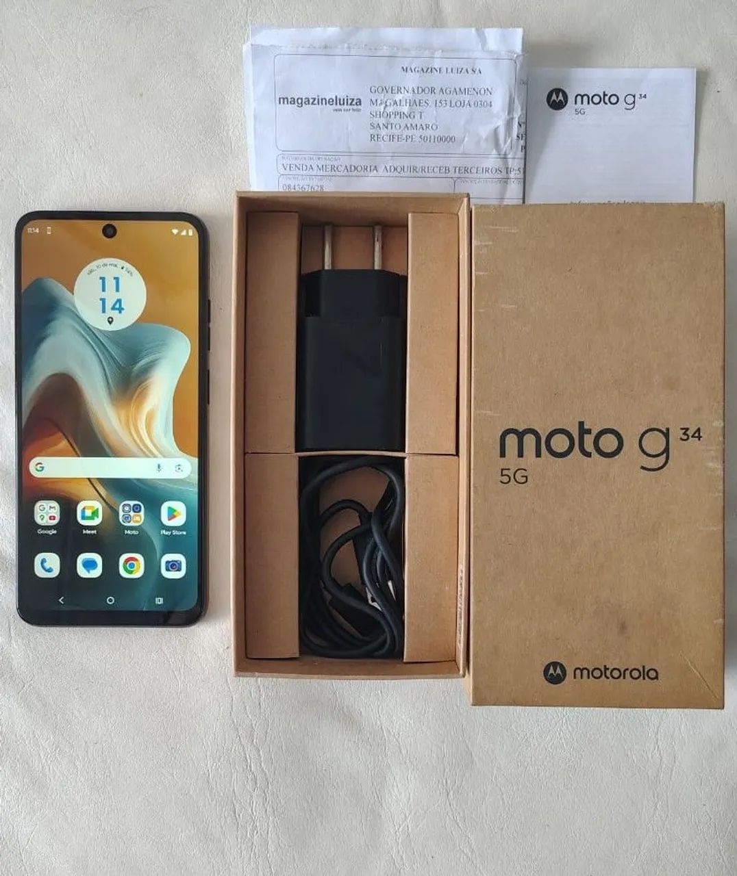 Moto G34 em perfeitas condições. Aceito cartões sem juros e avista com desconto especial.