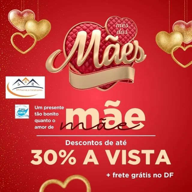 Piscina hidro 8,0m+ prainha direto da fábrica - OFERTA Mês das Mães.