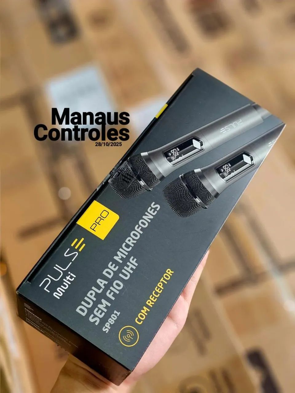 Microfone sem Fio duplo Pulse original 