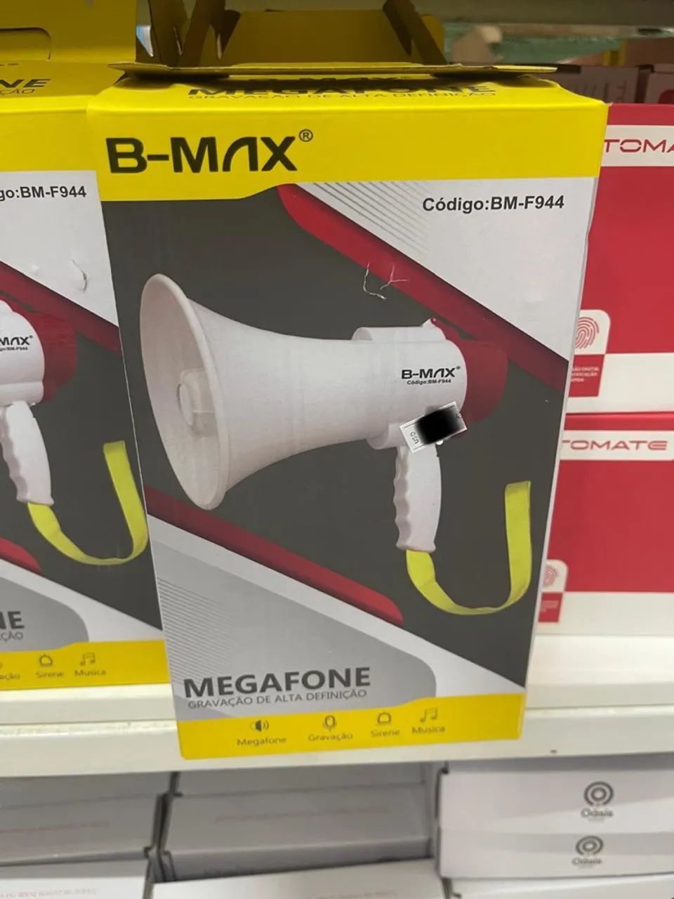 Megafone Amplificador De Voz Profissional Usb Recarregavel com Sirene BM-F944 - B Max - Foto 5