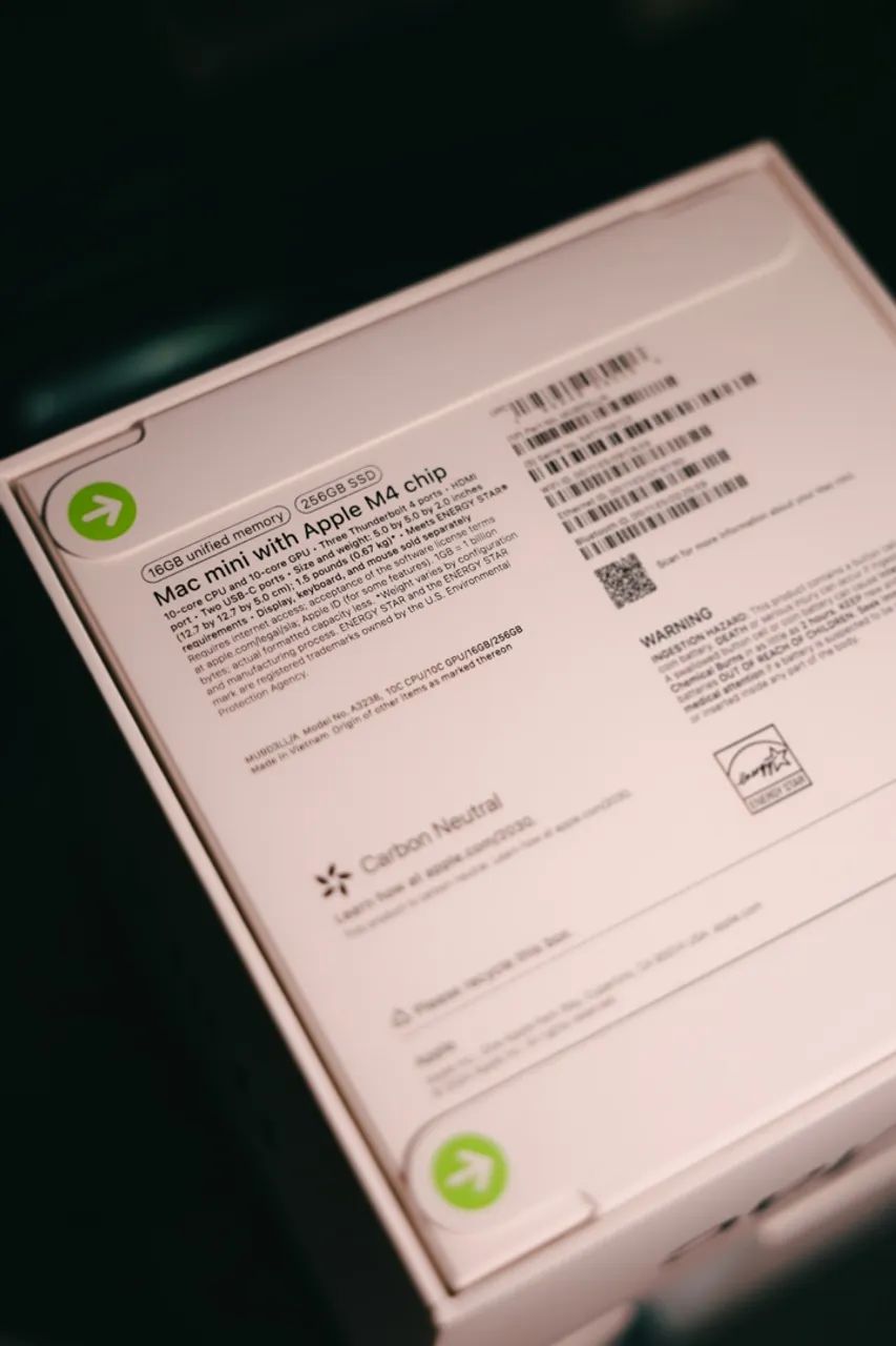 Mac Mini M4 - 16GB RAM | 256GB SSD | Lacrado - Pronta Entrega