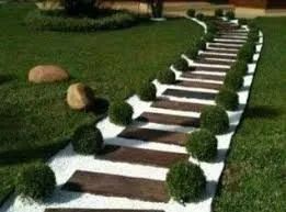 Dormentes de concreto para jardins e revestimento 
