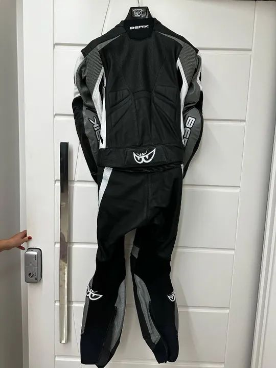 MACACÃO MOTO BERIK MONZA, 2pçs, Tam 50, Novo, Sem Uso - Foto 7