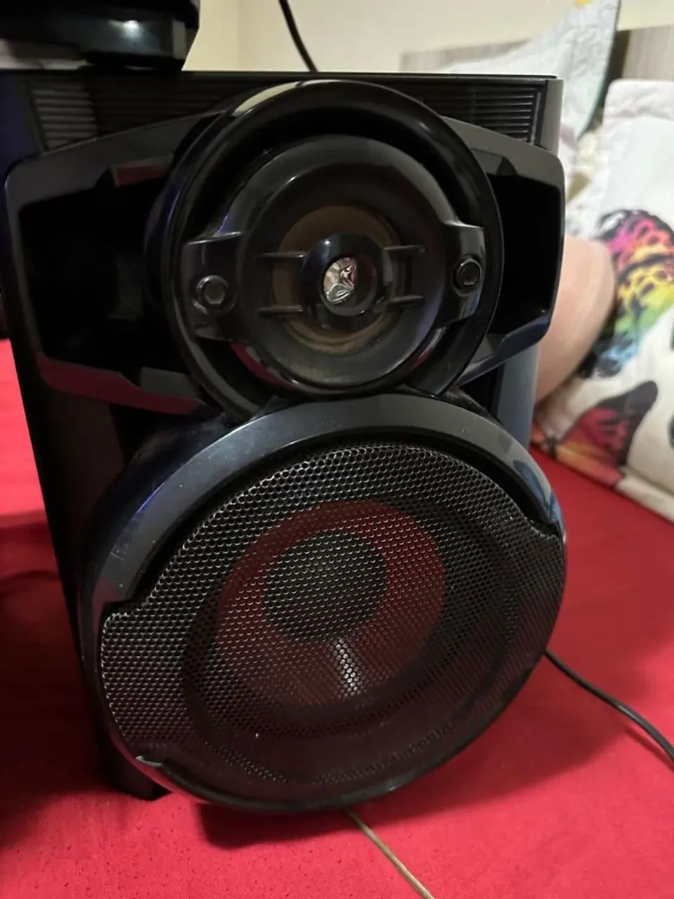 Mini sistem LG completo com 2 caixas e controle remoto  - Foto 2