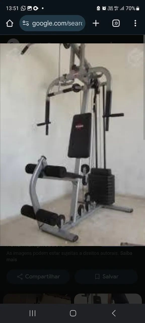 Estacao para musculação 