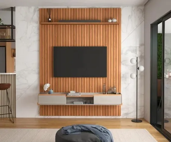 Painel Ripado Oslo + Bancada Atlas 1.9 (FAZEMOS ENTREGAS DF E ENTORNO)