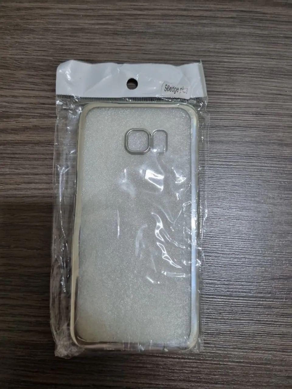 Capinha de silicone com strass para Samsung Galaxy S6 Edge Plus (Prateada) - Foto 2